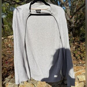 Massimo Dutti Light Gray Men's Cardigan